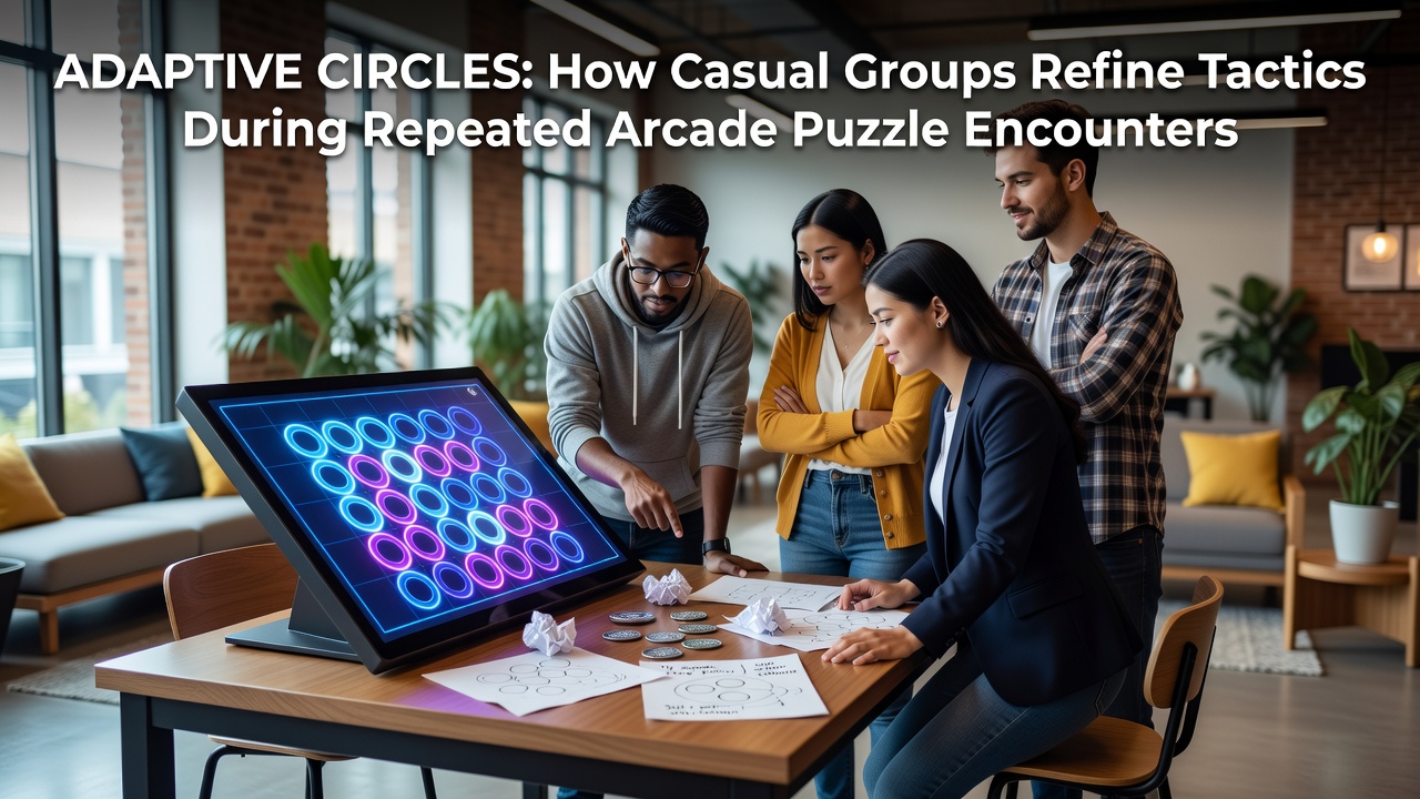 Casual players gathered around browser-based arcade puzzle interfaces, coordinating tactics in real time during repeated sessions