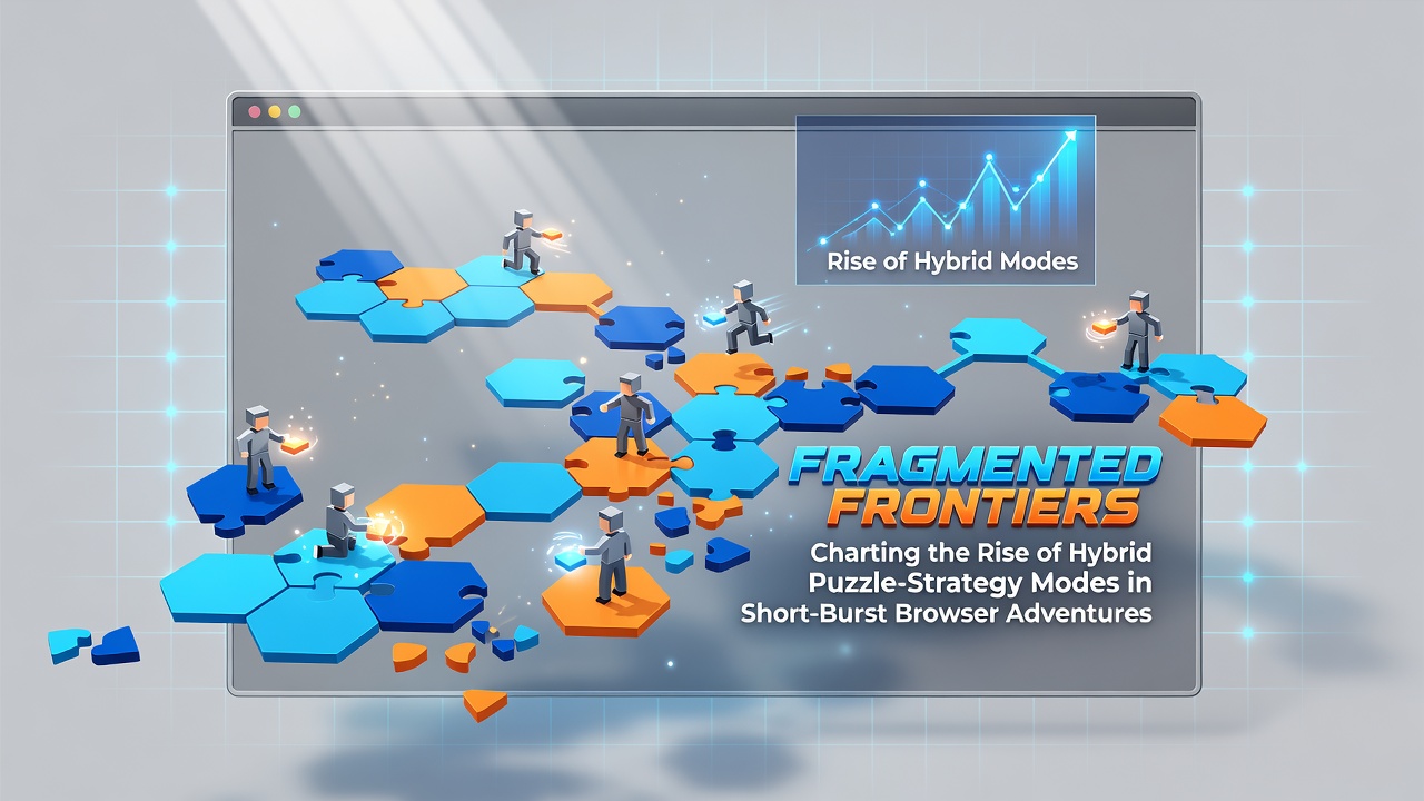 Players navigating hybrid puzzle-strategy interfaces in short browser-based adventure sessions